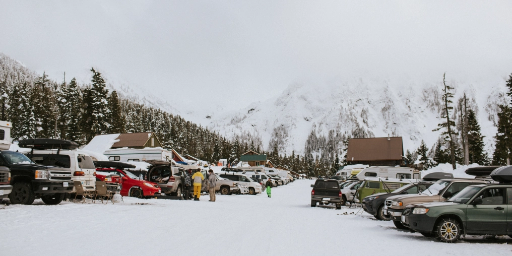 Mount cain's parking lot