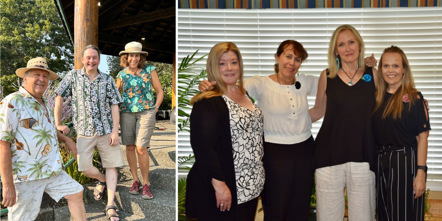 Glacier Grannies concert in the park band members