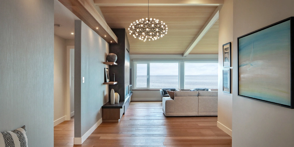 luxury home with an ocean view
