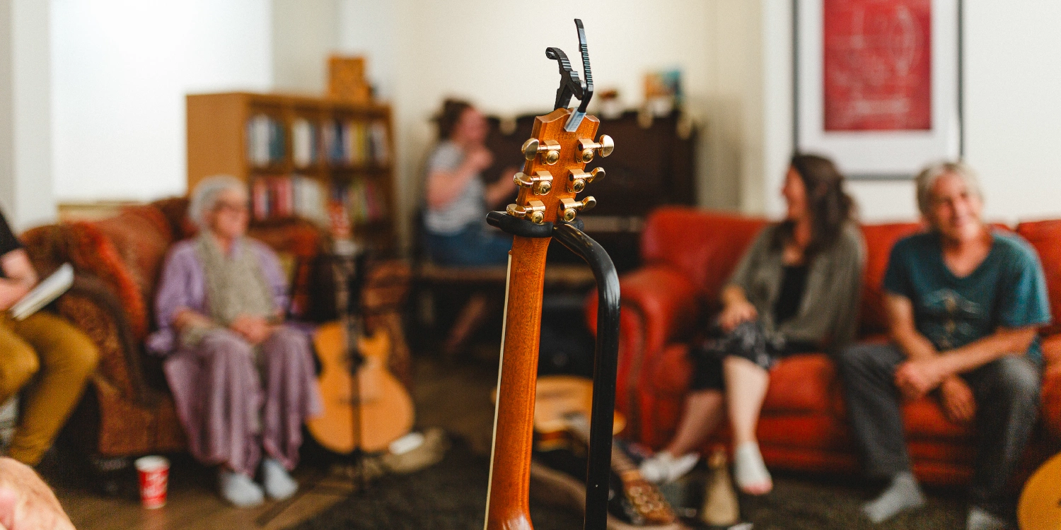 Original music blooms within a cozy circle of songwriters
