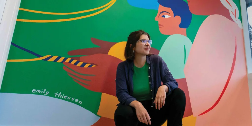 Emily Thiessen blends beauty and resistance in her community-based art