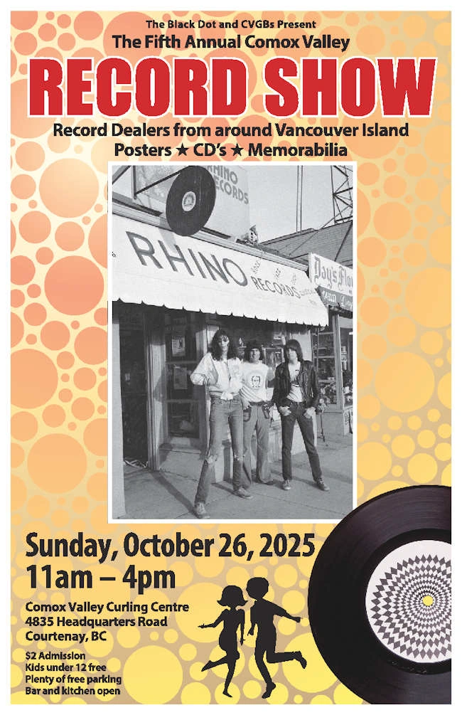 Comox valley record show poster