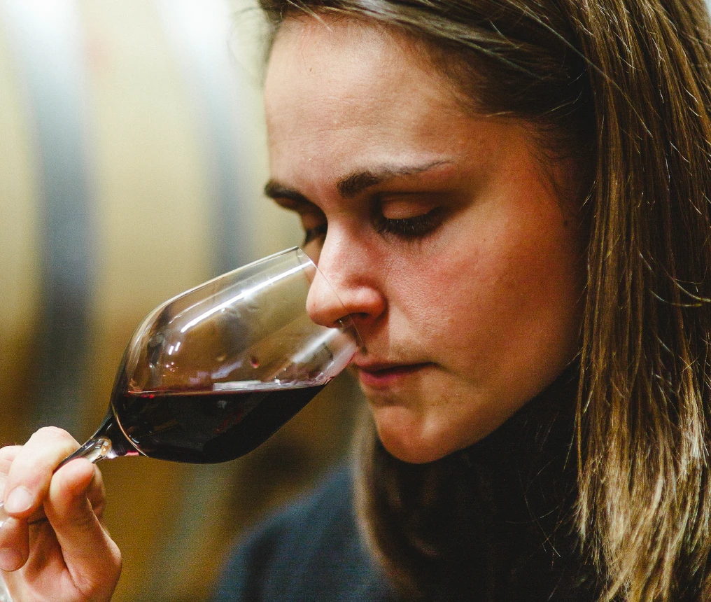 Miriam Favole tasting wine