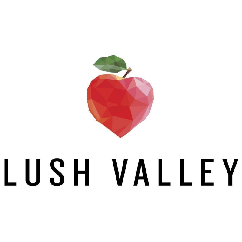 Lush Valley Fruit Tree Program 2026 Lush valley text with illustration of an apple