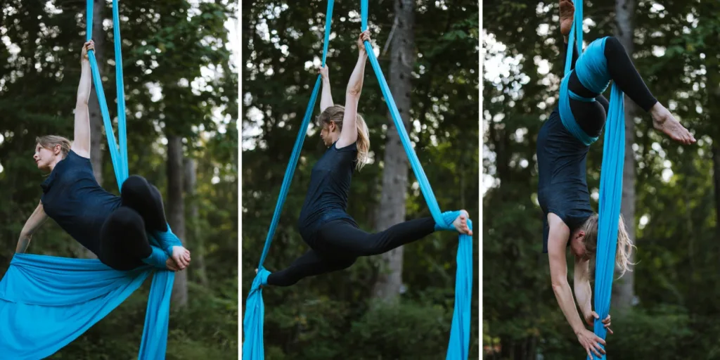 Aerial silks: the perfect blend of strength and beauty