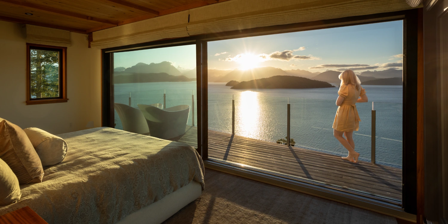 Capturing the perfect light at a special house on Cortes Island